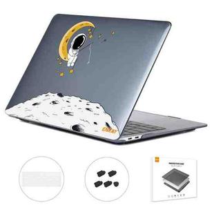 For MacBook Pro 15.4 A1707/A1990 ENKAY Hat-Prince 3 in 1 Spaceman Pattern Laotop Protective Crystal Case with TPU Keyboard Film / Anti-dust Plugs, Version:US(Spaceman No.3)