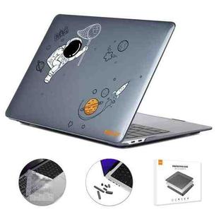 For MacBook Pro 16.2 A2485/A2880 2023 ENKAY Hat-Prince 3 in 1 Spaceman Pattern Laotop Protective Crystal Case with TPU Keyboard Film / Anti-dust Plugs, Version:US(Spaceman No.2)