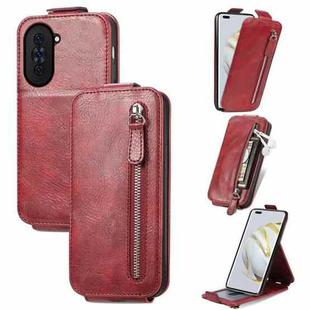 For Huawei Nova 10 Pro Zipper Wallet Vertical Flip Leather Phone Case(Red)