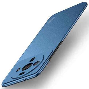 For Xiaomi 12s Ultra MOFI Fandun Series Frosted PC Ultra-thin Phone Case(Blue)