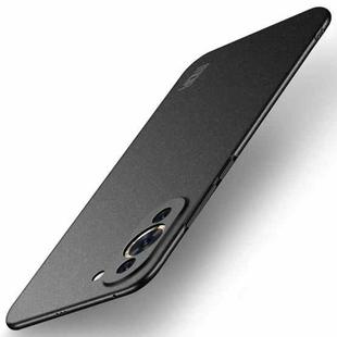 For Huawei Nova 10 Pro MOFI Fandun Series Frosted PC Ultra-thin Phone Case(Black)