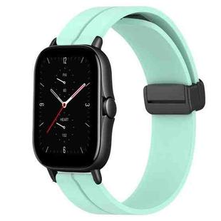 For Amazfit GTS 2E 20mm Solid Color Magnetic Clasp Silicone Watch Band(Teal)