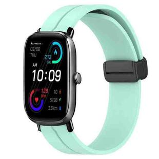 For Amazfit GTS 2 Mini 20mm Solid Color Magnetic Clasp Silicone Watch Band(Teal)