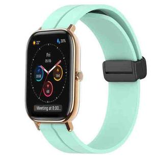 For Amazfit GTS 20mm Solid Color Magnetic Clasp Silicone Watch Band(Teal)