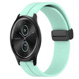 For Garmin Garminmove Style 20mm Solid Color Magnetic Clasp Silicone Watch Band(Teal)