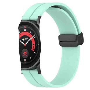 For Samsung Galaxy Watch 42mm 20mm Solid Color Magnetic Clasp Silicone Watch Band(Teal)