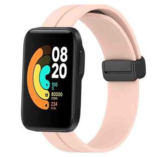 For Xiaomi MI Watch Sport 22mm Solid Color Magnetic Clasp Silicone Watch Band(Pink)