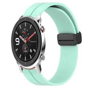 For Amazfit GTR 47mm 22mm Solid Color Magnetic Clasp Silicone Watch Band(Teal)