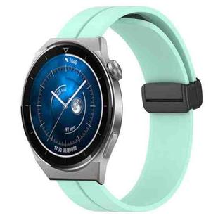 For Huawei Watch GT3 Pro 46mm 22mm Solid Color Magnetic Clasp Silicone Watch Band(Teal)