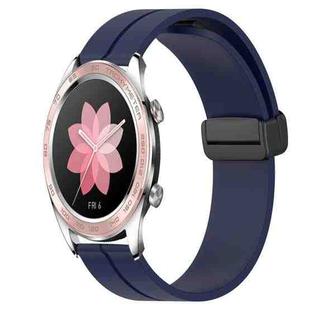 For Honor Watch Dream 22mm Solid Color Magnetic Clasp Silicone Watch Band(Midnight Blue)