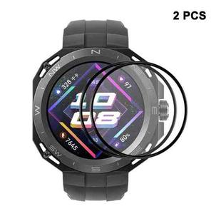 2pcs For Huawei Watch GT Cyber ENKAY 3D Full Coverage Soft PC Edge + PMMA HD Screen Protector Film
