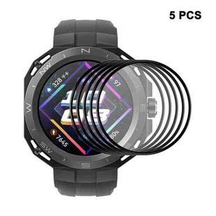 5pcs For Huawei Watch GT Cyber ENKAY 3D Full Coverage Soft PC Edge + PMMA HD Screen Protector Film