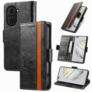 For Huawei Nova 10 Pro CaseNeoSplicing Dual Magnetic Buckle Leather Phone Case(Black)