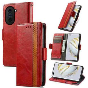 For Huawei Nova 10 Pro CaseNeoSplicing Dual Magnetic Buckle Leather Phone Case(Red)