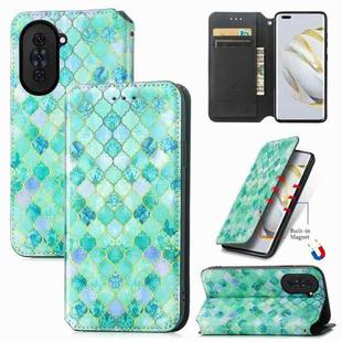 For Huawei Nova 10 Pro CaseNeo Colorful Magnetic Leather Phone Case(Emerald)