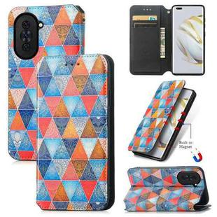 For Huawei Nova 10 Pro CaseNeo Colorful Magnetic Leather Phone Case(Rhombus Mandala)