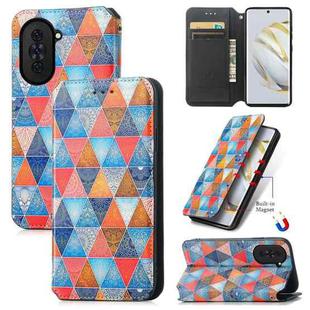 For Huawei Nova 10 CaseNeo Colorful Magnetic Leather Phone Case(Rhombus Mandala)