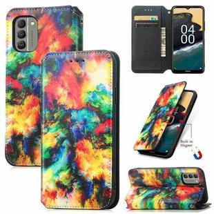 For Nokia G400 CaseNeo Colorful Magnetic Leather Phone Case(Colorful Cloud)