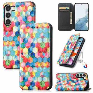 For Samsung Galaxy S23+ 5G CaseNeo Colorful Magnetic Leather Phone Case(Magic Space)