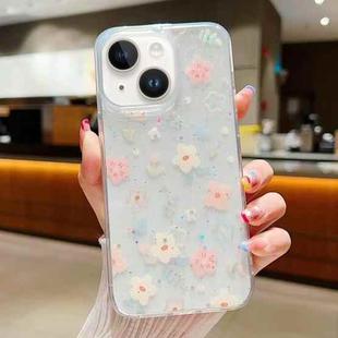 For iPhone 13 mini Fresh Small Floral Epoxy TPU Phone Case(D02)