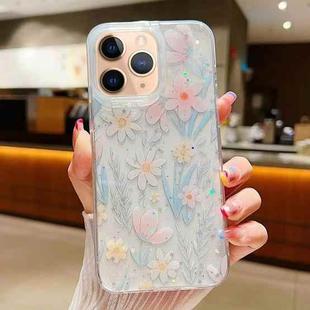 For iPhone 11 Pro Max Fresh Small Floral Epoxy TPU Phone Case(D03)