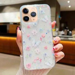 For iPhone 11 Pro Max Fresh Small Floral Epoxy TPU Phone Case(D06)