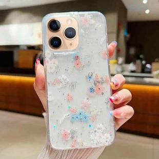 For iPhone 11 Pro Fresh Small Floral Epoxy TPU Phone Case(D01)