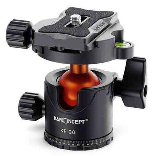 K&F CONCEPT KF31.023V3 360 Degree Rotating Panoramic Metal Tripod Ball Head with 1/4 Inch Quick Release Plate