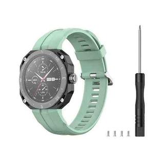 For Huawei Watch GT Cyber Silicone Sports Watch Band(Grayish Green)