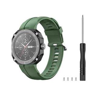 For Huawei Watch GT Cyber Silicone Sports Watch Band(Green)