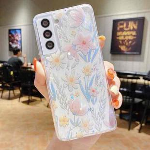For Samsung Galaxy Note20 Ultra Fresh Small Floral Epoxy TPU Phone Case(Pink Flowers 3)