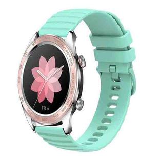 For Honor Watch Dream 22mm Wavy Dot Pattern Solid Color Silicone Watch Band(Teal)