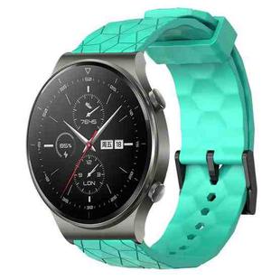 For Huawei GT2 Pro 22mm Football Pattern Solid Color Silicone Watch Band(Teal)