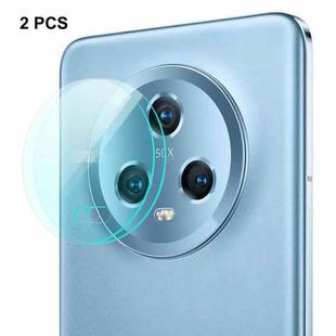 For Honor Magic5 2pcs ENKAY Hat-Prince 0.2mm 9H Rear Camera Lens Tempered Glass Film
