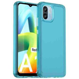 For Xiaomi Redmi A1 Candy Series TPU Phone Case(Transparent Blue)