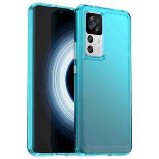 For Xiaomi 12T Pro Candy Series TPU Phone Case(Transparent Blue)