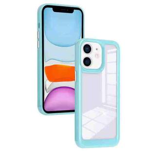 For iPhone 11 Solid Solor TPU Space Acrylic Phone Case(Blue)