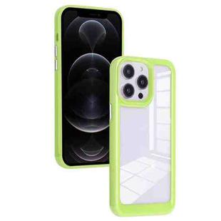 For iPhone 12 Pro Solid Solor TPU Space Acrylic Phone Case(Green)