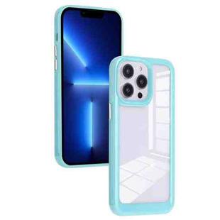 For iPhone 13 Pro Solid Solor TPU Space Acrylic Phone Case(Blue)