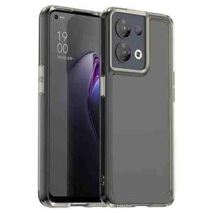 For OPPO Reno8 5G India Candy Series TPU Phone Case(Transparent Grey)