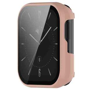 For OPPO Watch SE PC+ Toughened Film Integrated Protective Case(Pink)
