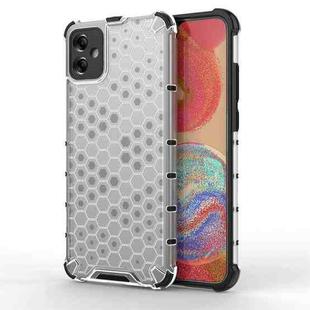 For Samsung Galaxy A04e 4G Honeycomb Phone Case(White)
