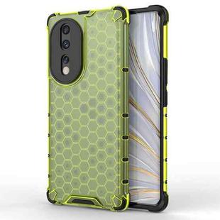 For Honor 80 Honeycomb Phone Case(Green)