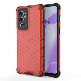 For OnePlus 9 RT 5G Honeycomb Phone Case(Red)