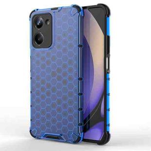 For Realme 10 Pro 5G Honeycomb Phone Case(Blue)