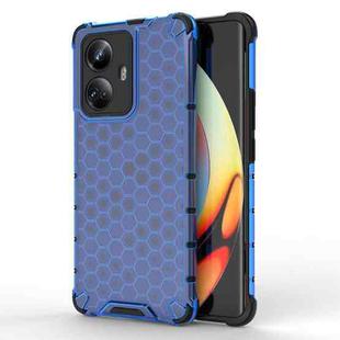 For Realme 10 Pro+ 5G Honeycomb Phone Case(Blue)