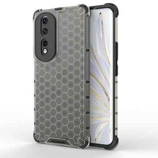 For Honor 80 Pro Honeycomb Phone Case(Black)