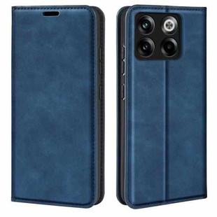 For OnePlus Ace Pro Retro-skin Magnetic Suction Leather Phone Case(Dark Blue)
