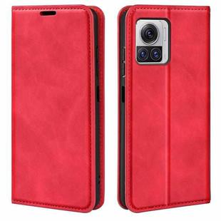 For Motorola Moto X30 Pro Retro-skin Magnetic Suction Leather Phone Case(Red)