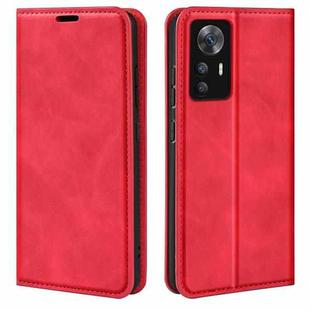 For Xiaomi 12T / 12T Pro / Redmi K50 Ultra Retro-skin Magnetic Suction Leather Phone Case(Red)